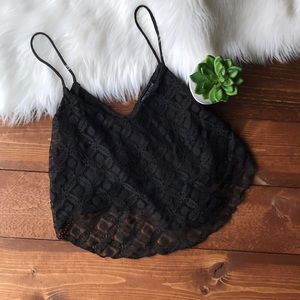 Black crop top